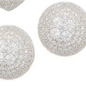 3/4 cttw Diamond round pave stud earrings